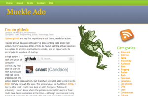 Screenshot of MuckleAdo.com's home page on May 19, 2012